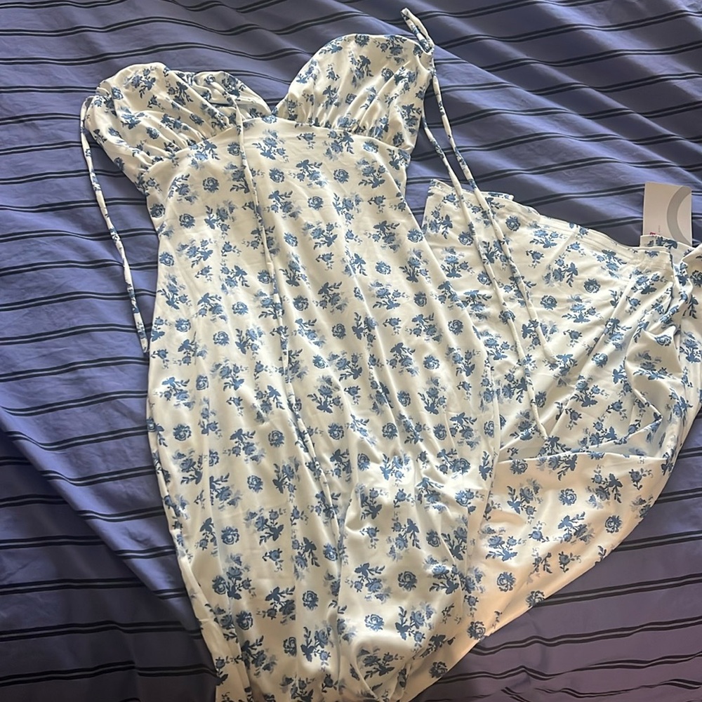 White/Blue Sundress